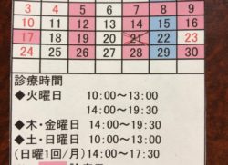 11月診療日